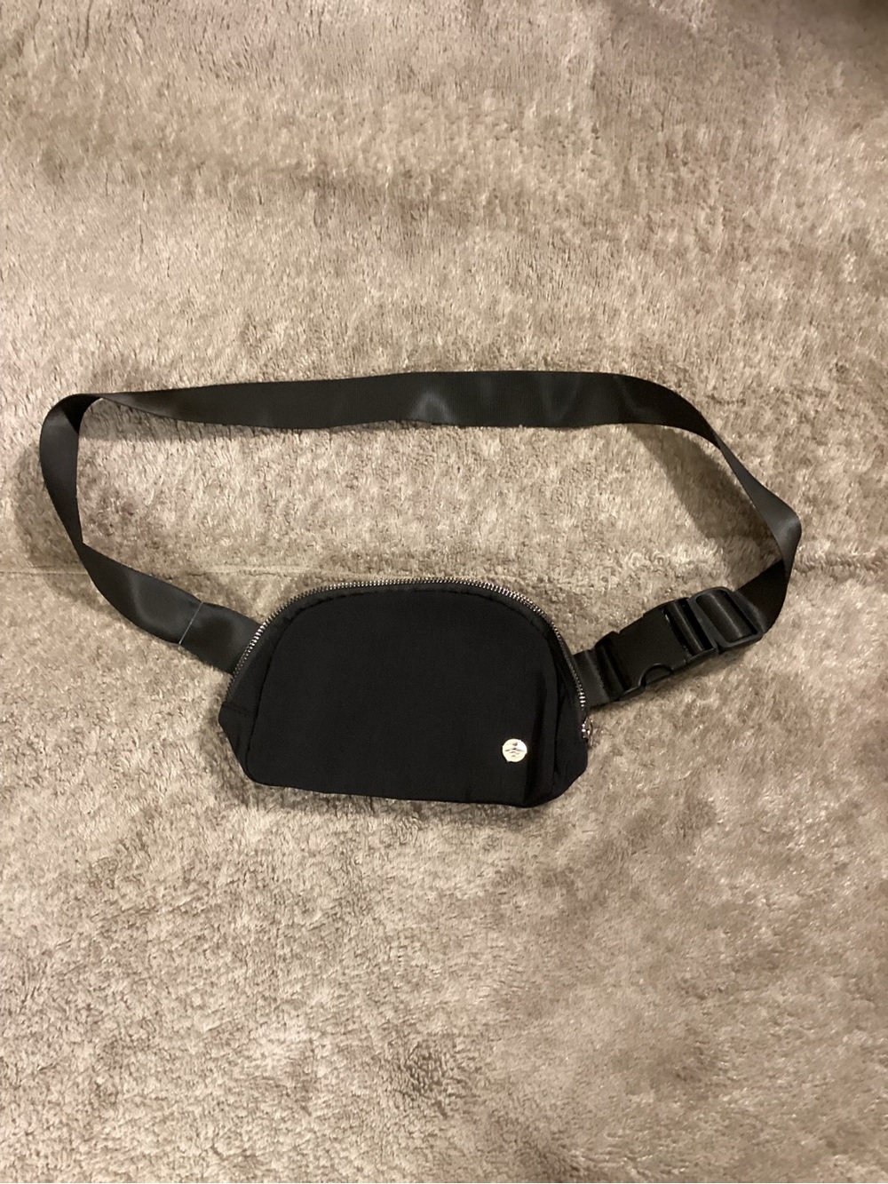 Women's Black Belt Bag - Minimal Everyday Crossbody
